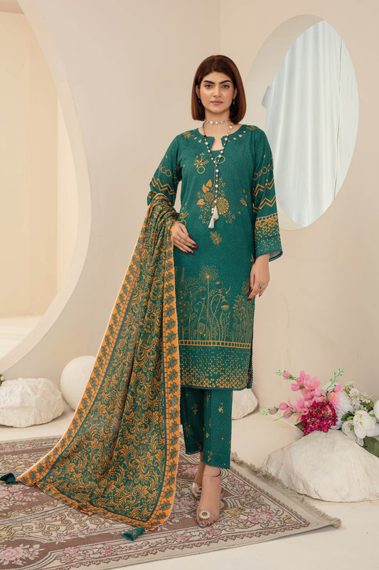 Mysa- Luxury 03 Piece Unstitched Digital Print Bana Dora