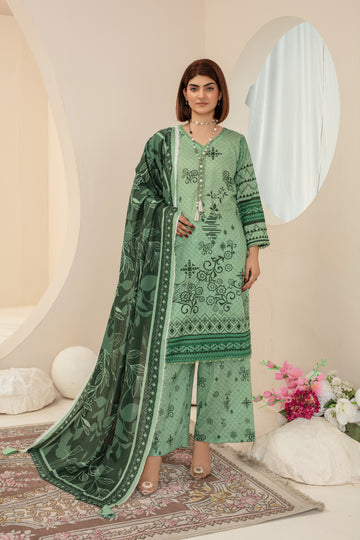 Whimsy- Luxury 03 Piece Unstitched Digital Print Bana Dora