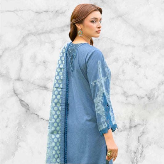 Zoya - 03 Piece Unstitched Digital Print with Lawn Dupatta